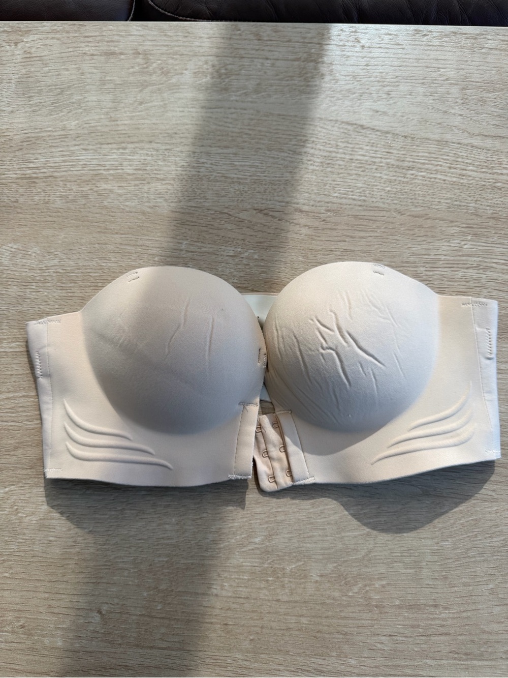 Push Up Strapless Bra with Front Hooks